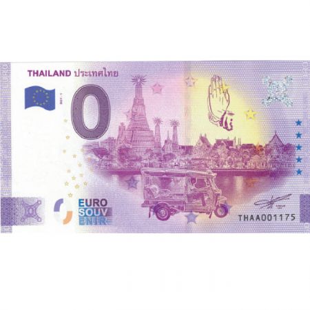 Billet 0 euro Souvenir - Thaïlande - Thaïlande 2021