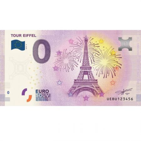 Billet 0 Euro Souvenir - Tour Eiffel - France 2020