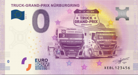 Billet 0 euro Souvenir - Truck Grand Prix - Allemagne 2019