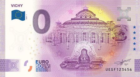 Billet 0 Euro Souvenir - Vichy - France 2020