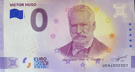 Billet 0 euro Souvenir - Victor Hugo - France 2020