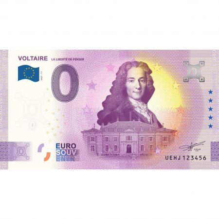 Billet 0 Euro Souvenir - Voltaire - France 2021