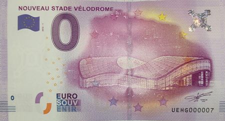 BILLET Numéro 7 - Nouveau Stade Vélodrome de Marseille 2016 - Billet 0 Euro Souvenir