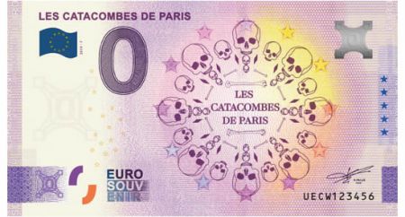 Billet touristique 0 Euro Catacombes de Paris - Version Anniversary