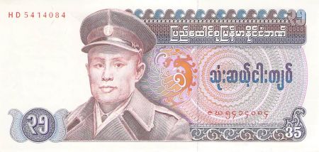 Birmanie BIRMANIE  AUNG SAN - 35 KYATS 1986