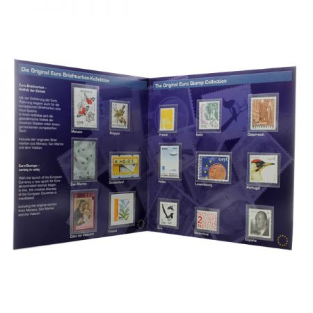 Blister de timbres avant l\'euro des 15 premiers adhérents