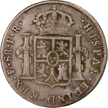 Bolivie BOLIVIE  CHARLES IV - 8 REALES ARGENT 1789 POTOSI