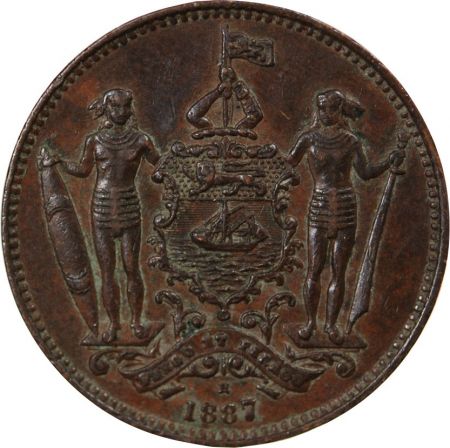Bornéo du Nord COMPAGNIE BRITANNIQUE DE BORNEO DU NORD - 1 CENT 1887 H