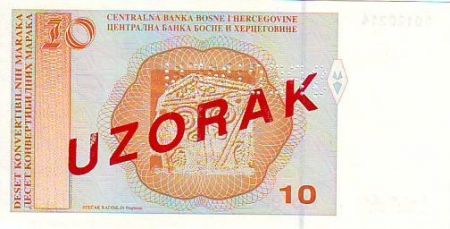 Bosnie-Herzégovine 10 Convertible Maraka - M. M. Dizdar - 1998