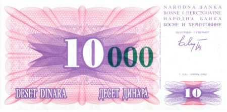 Bosnie-Herzégovine 10.000 Dinara - Pont Mostar - 1993