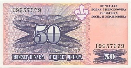 Bosnie-Herzégovine 50 Dinara Lys - Arche