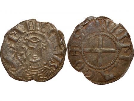 BOURBONNAIS  Prieuré de Souvigny - DENIER argent - XIIe siècle