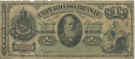 Brésil 1 Mil Reis Reis, Dom Pedro II