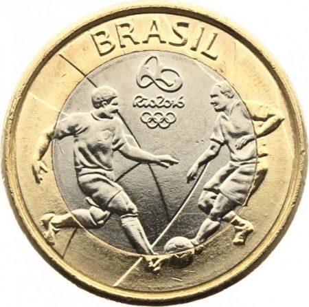 Brésil 1 Real Brésil 2015 - Jeux Olympique de 2016 - Football