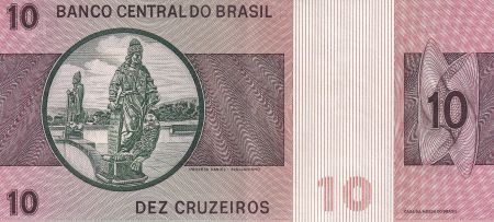 Brésil 10 Cruzeiros - Dom Pedro II - ND (1974) - Série A - P.193b