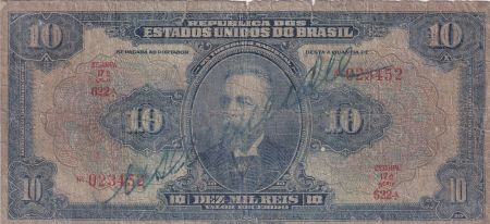 Brésil 10 Mil Reis - Manuel Ferraz de Campos Salles - ND (1925) - P.39