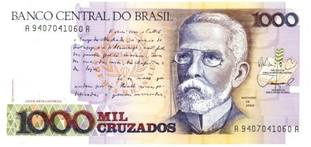 Brésil 1000 Cruzados J. Machado - Rio de Janeiro en 1905 - ND (1988)