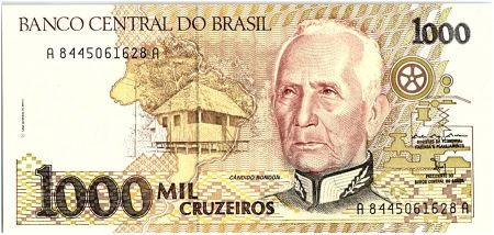 Brésil 1000 Cruzeiros, Candido Rondon - Enfants - 1991