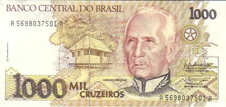 Brésil 1000 Cruzeiros Candido Rondon - Indiens