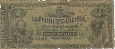 Brésil 2 Mil Reis Reis, Dom Pedro II