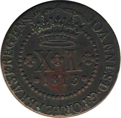 Brésil 40 Reis Maria I 1813