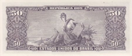 Brésil 5 Centavos / 50 Cruzeiros Princesse Isabelle - Justice - Estampa 2 A Série 1881 A - 1967