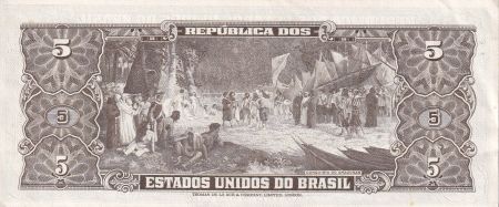 Brésil 5 Cruzeiros - Barao Do Rio Branco  - ND (1963) - P.176b