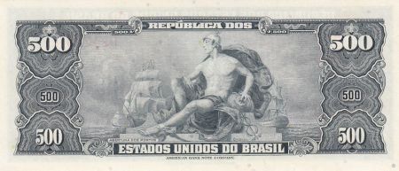 Brésil 50 Centavos sur 500 Cruzeiros, Joao VI - 1967