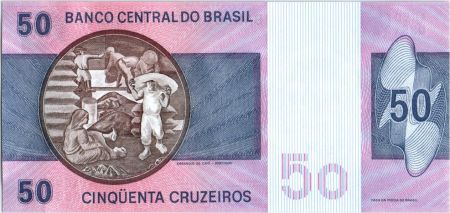 Brésil 50 Cruzeiros Deodoro Da Fonseca - Serie A05071 - 1980
