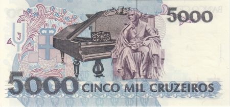 Brésil 5000 Cruzeiros Carlos Gomes - Piano - 1993 Série A.5742