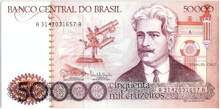 Brésil 50000 Cruzeiros, Oswaldo Cruz -1985