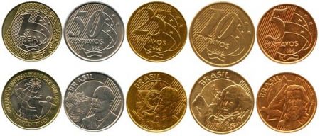 Brésil Set 5 coins