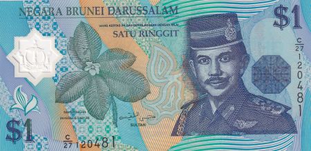 Brunéi 1 Ringgit - Sultan J.A.H. Bolkiah - Polymer - 1996