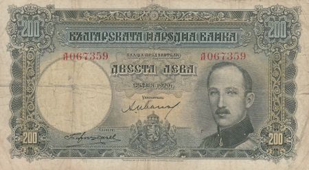 Bulgarie 200 Leva Boris III - 1929 - P.50a