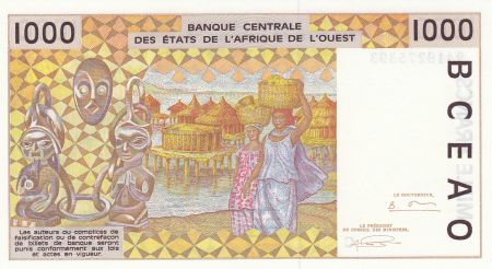 Burkina Faso 1000 Francs femme 1994 - Burkina Faso