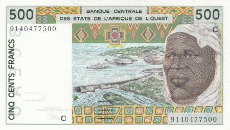 Burkina Faso 500 Francs homme 1991 - Burkina Faso