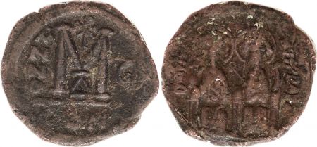 Byzance Follis, Justin II et Sophie (565-578) - Constantinople An G