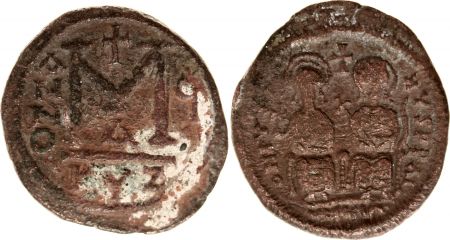 Byzance Follis, Justin II et Sophie (565-578) - Cysique An G