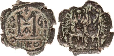 Byzance Follis, Justin II et Sophie (565-578) - Nicomédie An 7