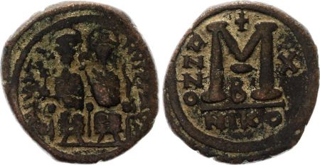 Byzance Follis, Justin II et Sophie (565-578) - Nicomédie An X