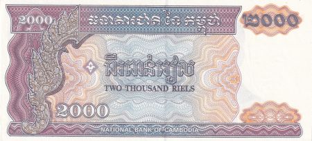 Cambodge 2000 Riels - Roi Norodom Sihanouk - 1992 - P.40