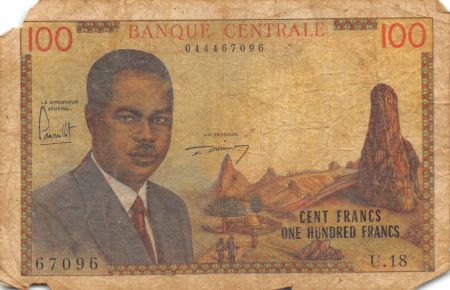 Cameroun 100 Francs Pdt Ahidjo - 1962 Série K.5 - B