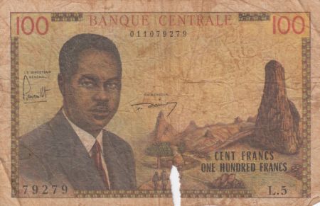 Cameroun 100 Francs Pdt Ahidjo - 1962 Série L.5