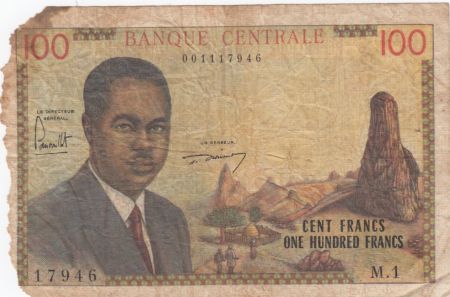 Cameroun 100 Francs Pdt Ahidjo - 1962 Série M.1