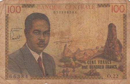Cameroun 100 Francs Pdt Ahidjo - 1962 Série O.22
