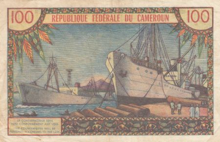 Cameroun 100 Francs Pdt Ahidjo - 1962 Série R.16