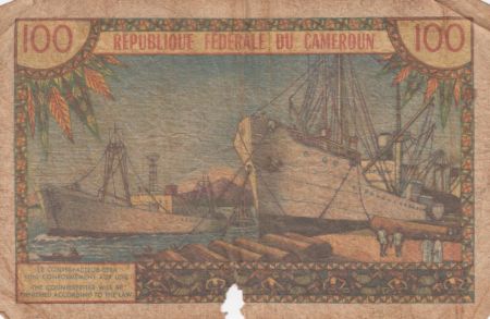 Cameroun 100 Francs Pdt Ahidjo - 1962 Série S.7 - P.10 - B