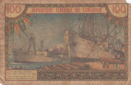 Cameroun 100 Francs Pdt Ahidjo - 1962 Série W.8 - P.10 - B