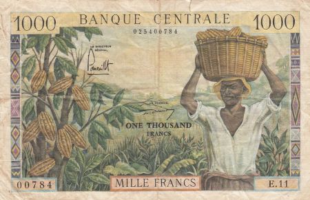 Cameroun 1000 Francs  Cacao - Café - 1962 - Série E.11