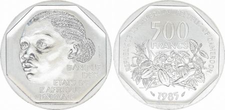 Cameroun 500 Francs Femme - Plantes - 1985 - Essai